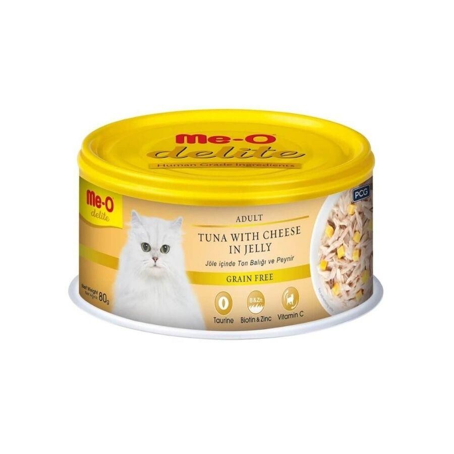 Me-o Delite Jelly Ton Balıklı Ve Peynirli Yetişkin Kedi Konservesi 80 GR | SRC: Barcode: 8850477024380